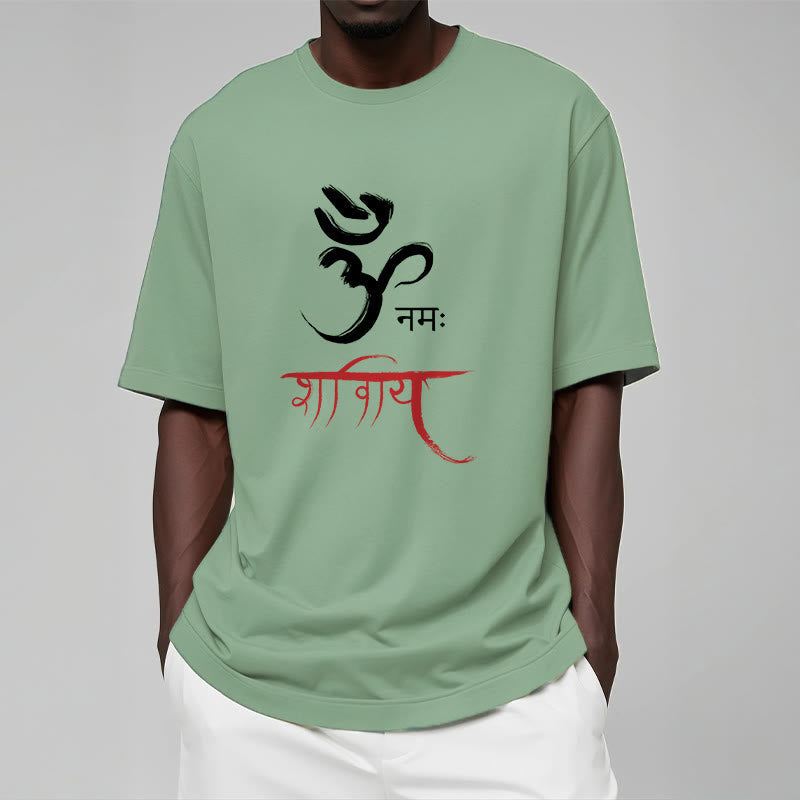 Nimara Ritual OM NAMAH SHIVAYA Mantra Sanskrit Tee T-shirt