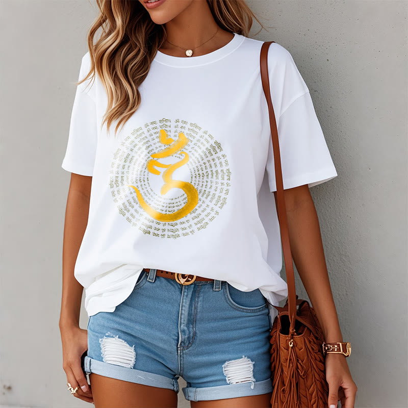 Nimara Ritual 108 OM NAMAH SHIVAYA Mantra Sanskrit Tee T-shirt