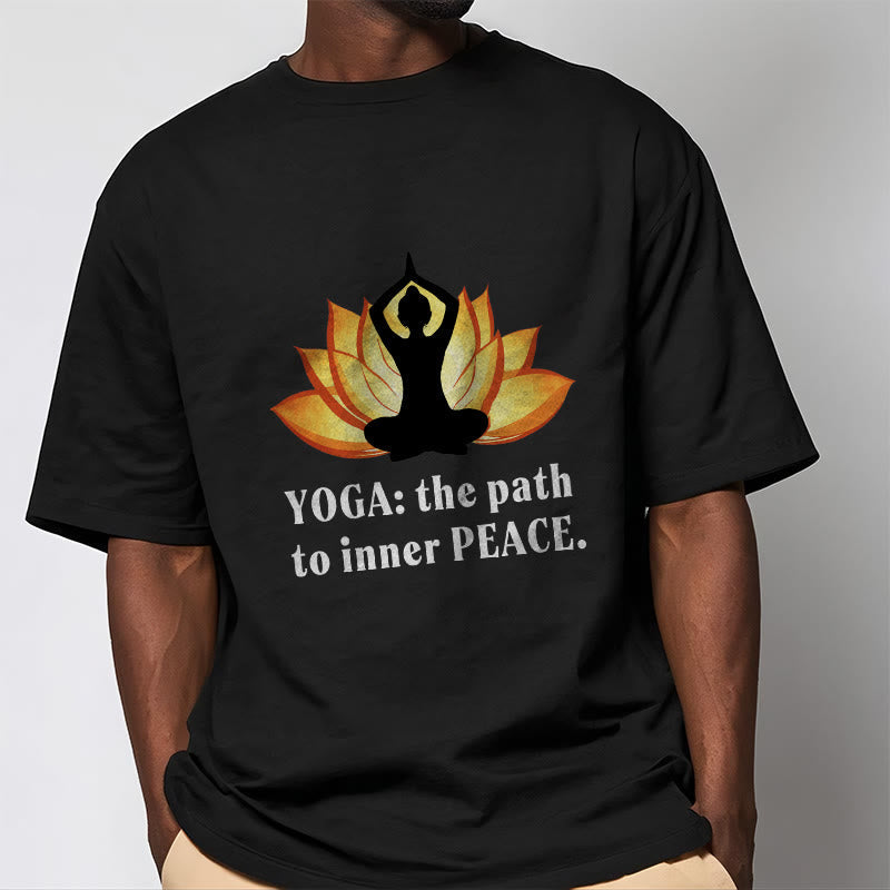 Nimara Ritual Yoga The Path To Inner Peace Lotus Tee T-shirt