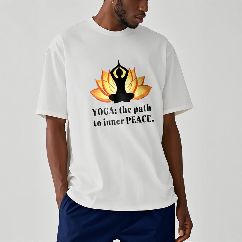 Nimara Ritual Yoga The Path To Inner Peace Lotus Tee T-shirt