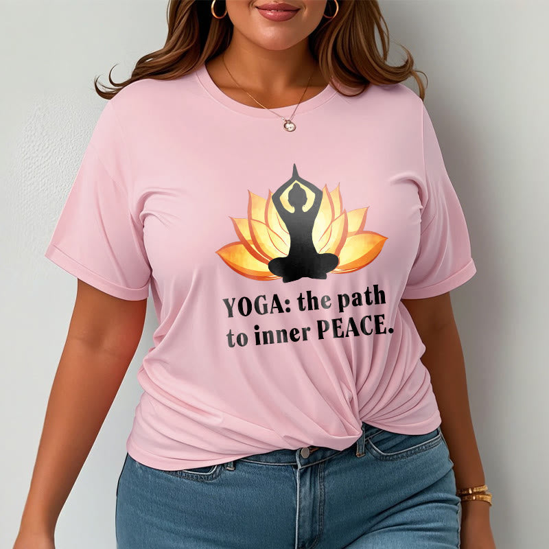 Nimara Ritual Yoga The Path To Inner Peace Lotus Tee T-shirt