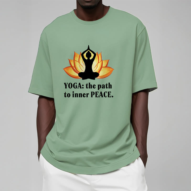 Nimara Ritual Yoga The Path To Inner Peace Lotus Tee T-shirt