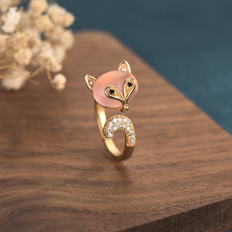 Nimara Ritual Cat's Eye Copper Fox Love Ring