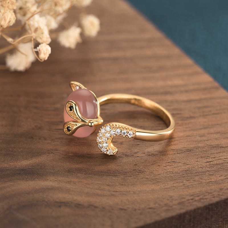 Nimara Ritual Cat's Eye Copper Fox Love Ring