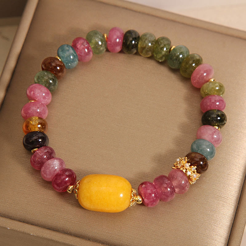 Nimara Ritual Natural Tourmaline Topaz Positive Bracelet