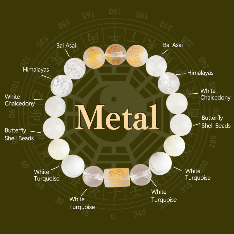 Nimara Ritual Five Elements God Of Wealth Various Crystal Agate Wealth Luck Bracelet