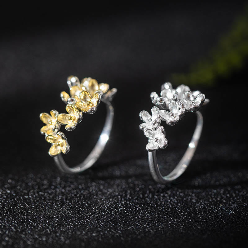 Nimara Ritual 925 Sterling Silver Osmanthus Fragrans Ring