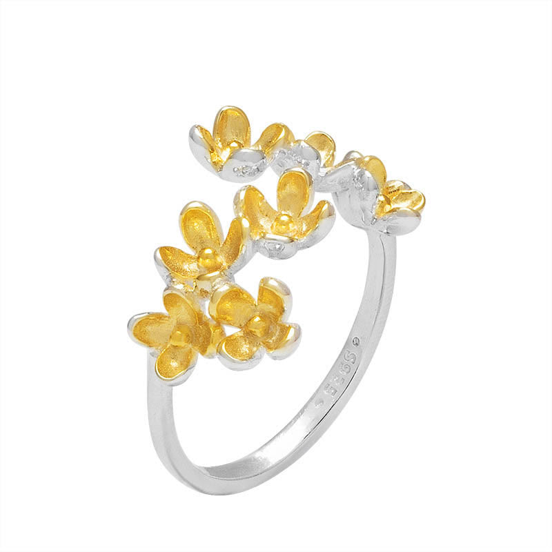 Nimara Ritual 925 Sterling Silver Osmanthus Fragrans Ring