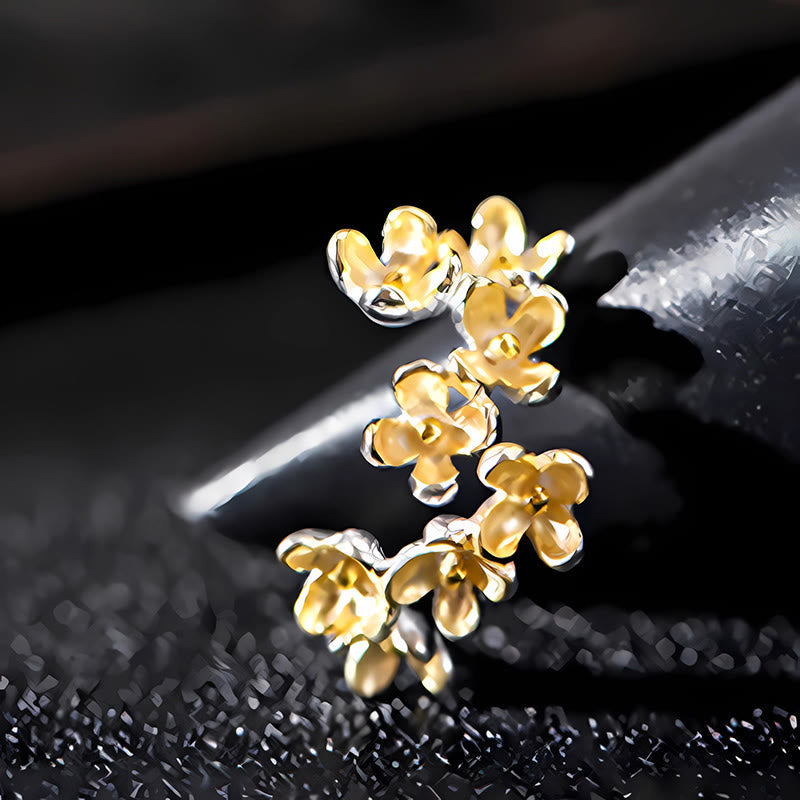 Nimara Ritual 925 Sterling Silver Osmanthus Fragrans Ring