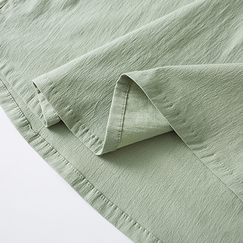 Nimara Ritual Frog-Button Three Quarter Sleeve Shirt Pants Men's Suit