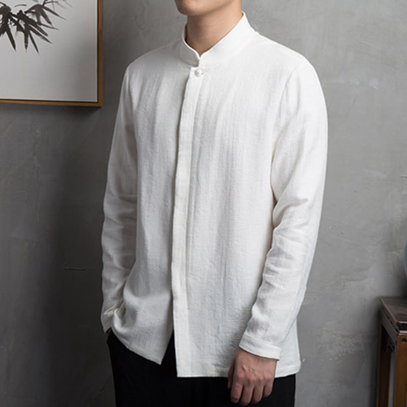 Nimara Ritual Solid Color Chinese Tang Suit Jacket Men Clothing