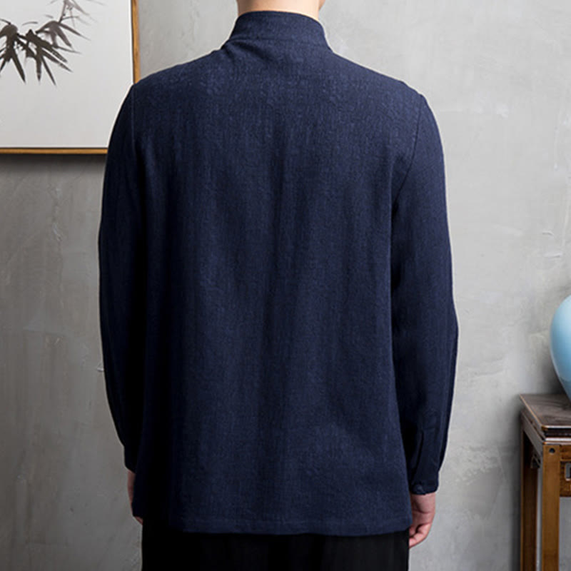 Nimara Ritual Solid Color Chinese Tang Suit Jacket Men Clothing