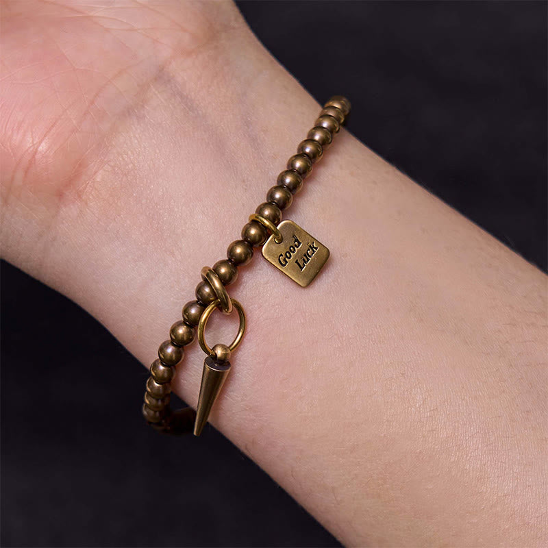 Nimara Ritual Vintage Copper Brass Beads Fortune Balance Bracelet