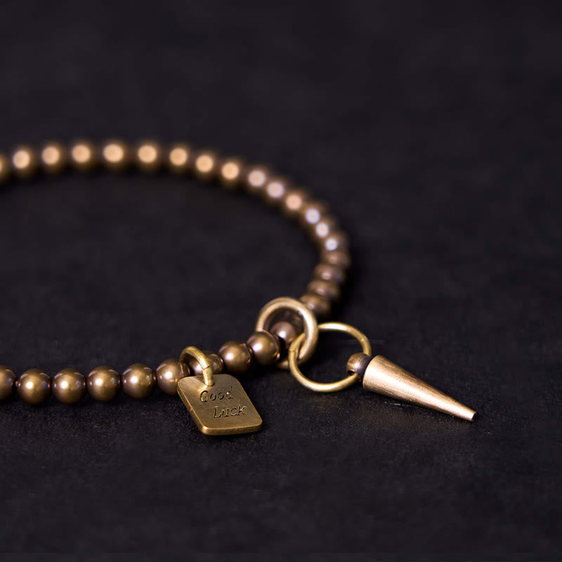Nimara Ritual Vintage Copper Brass Beads Fortune Balance Bracelet