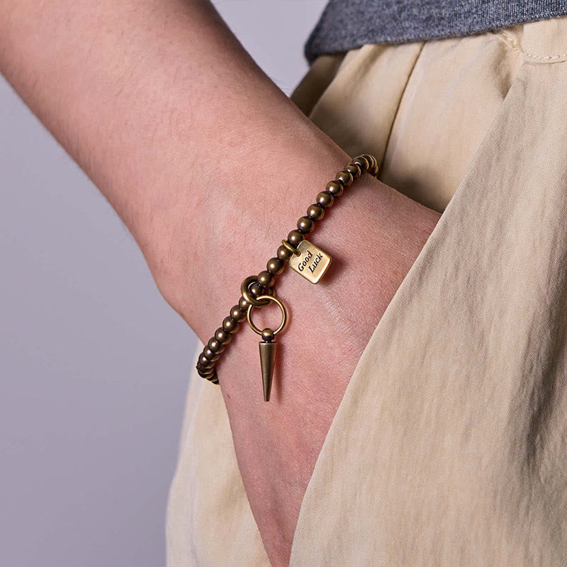 Nimara Ritual Vintage Copper Brass Beads Fortune Balance Bracelet