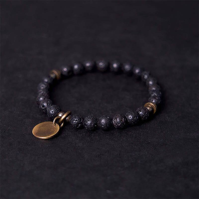 Nimara Ritual Natural Lava Rock Beads Calm Support Healing Bracelet
