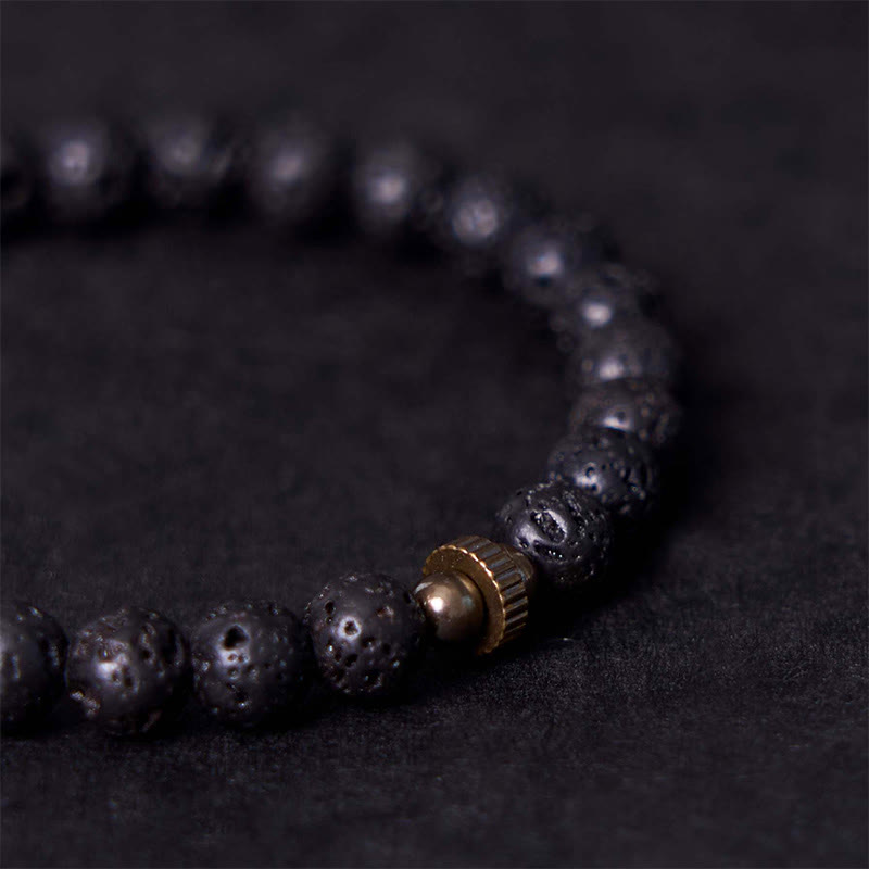 Nimara Ritual Natural Lava Rock Beads Calm Support Healing Bracelet