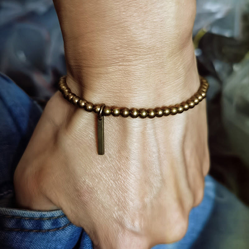 Nimara Ritual Pure Copper Brass Beads Self Care Healing Bracelet