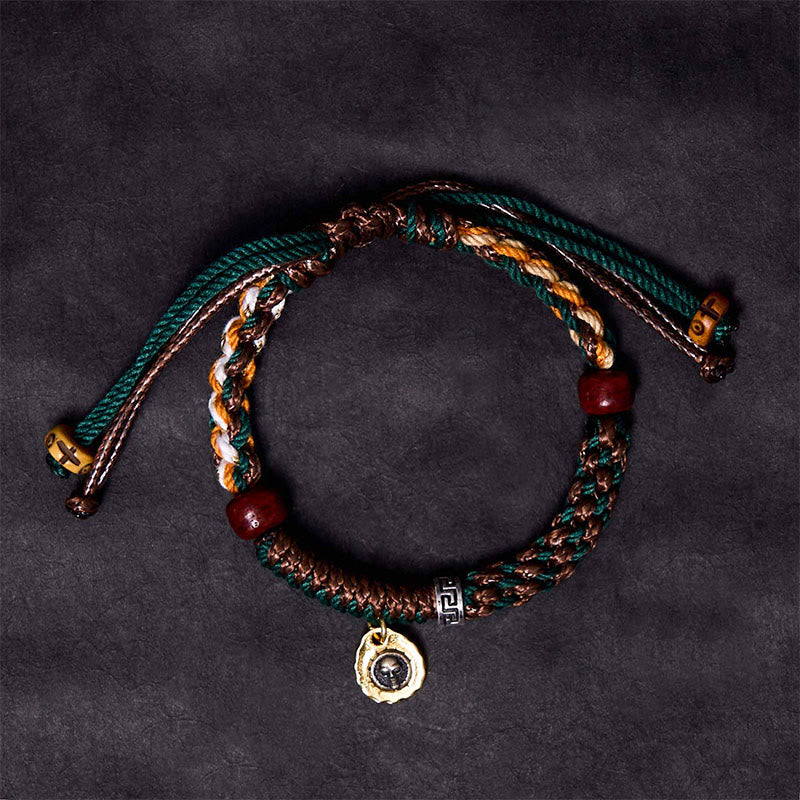 Ward Off Evil Spirits Tibetan Bone Beads Rope Bracelet