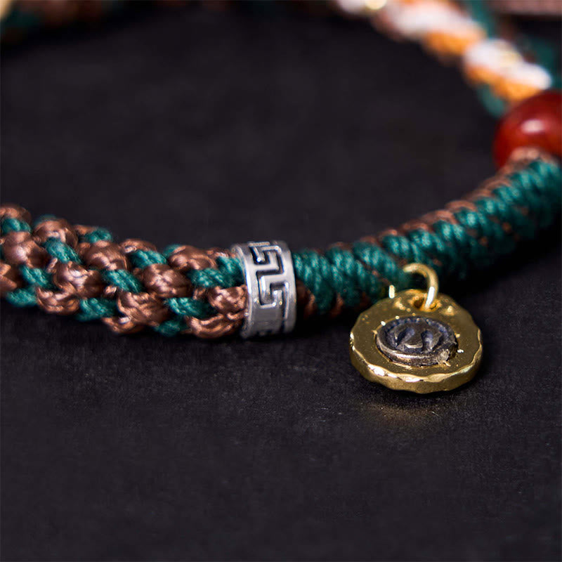 Ward Off Evil Spirits Tibetan Bone Beads Rope Bracelet