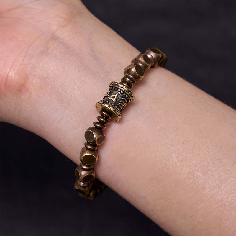 Nimara Ritual "Wishing You Balance and Strength" Brass Amulet Bracelet Includes Gift Message Card