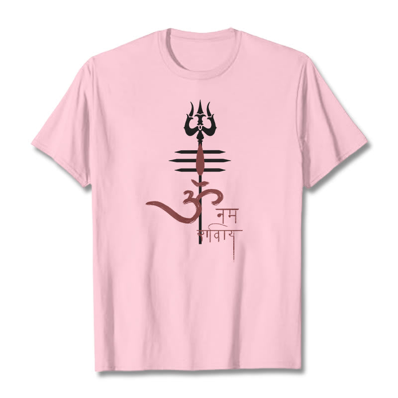 Nimara Ritual OM NAMAH SHIVAYA Trident Cotton Tee T-shirt