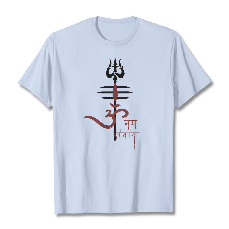 Nimara Ritual OM NAMAH SHIVAYA Trident Cotton Tee T-shirt