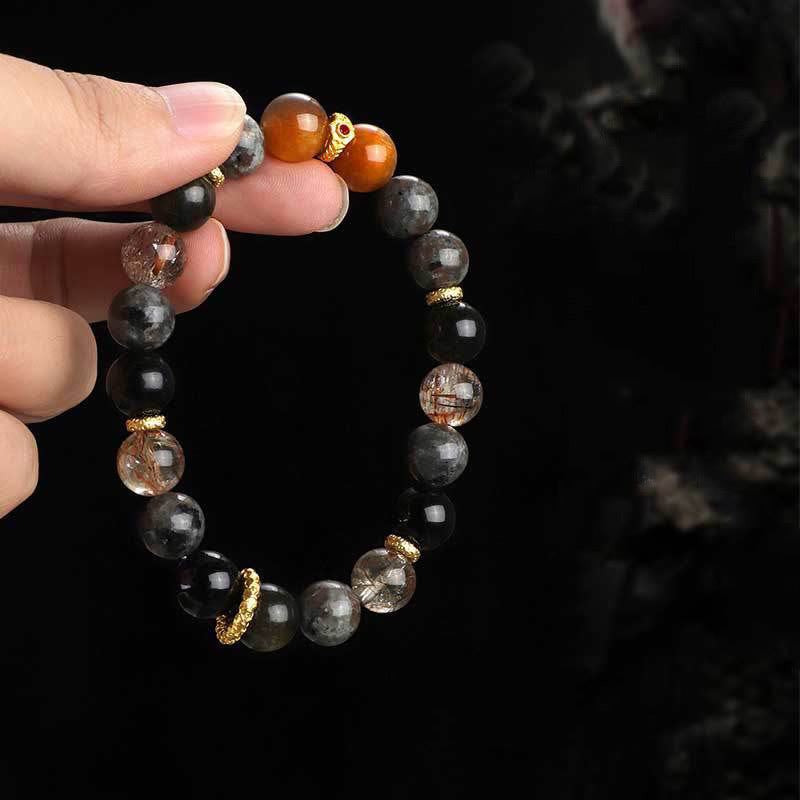 Nimara Ritual Sun Stone Lava Rock Positive Bracelet