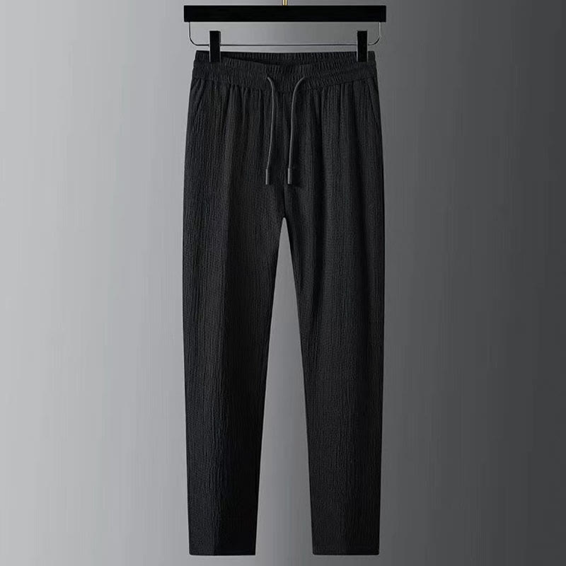 Nimara Ritual Pure Color Long Sleeve Top Pants Clothing Men's Set