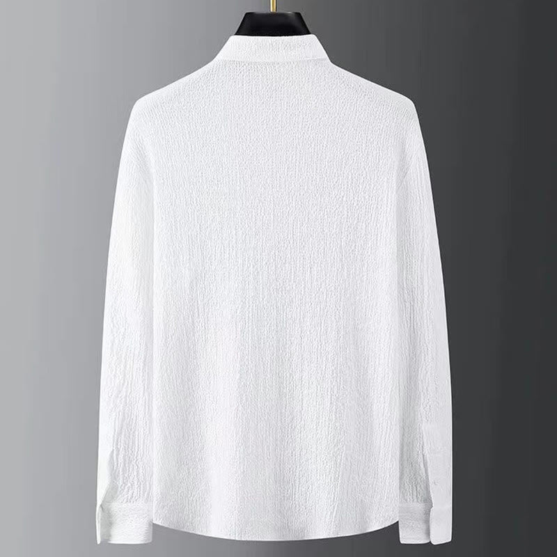 Nimara Ritual Pure Color Long Sleeve Top Pants Clothing Men's Set