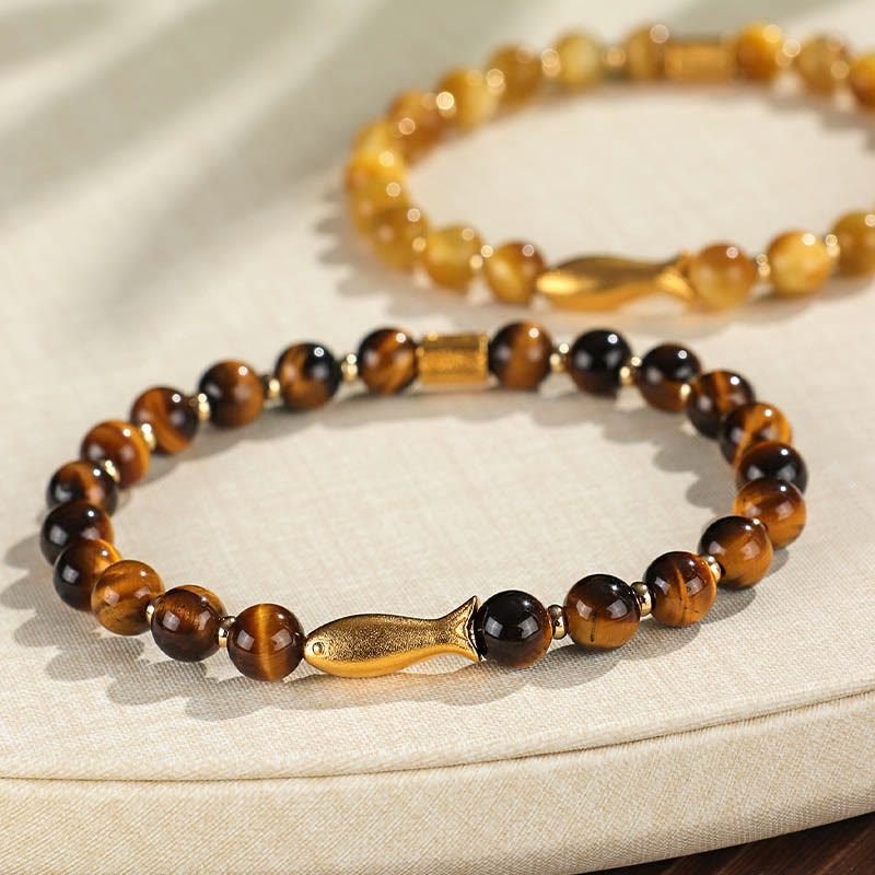 Nimara Ritual Tiger Eye Koi Fish Courage Bracelet