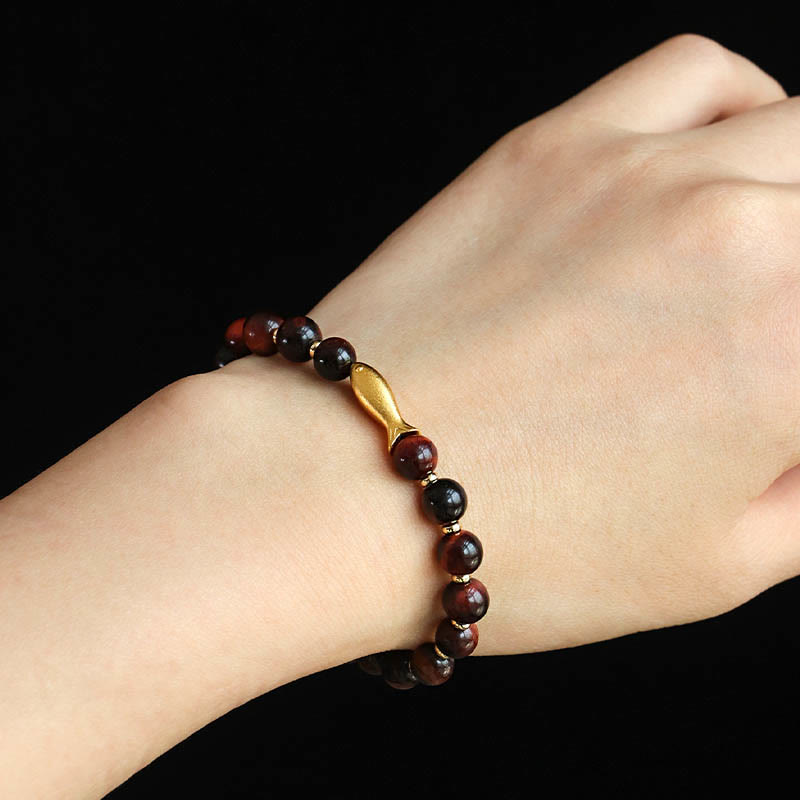 Nimara Ritual Tiger Eye Koi Fish Courage Bracelet