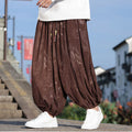 Nimara Ritual Dragon Design Casual Plain Cotton Men's Pants With Pockets