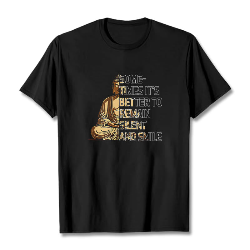 Nimara Ritual Sometimes It's Better To Remain Silent And Smile Tee T-shirt