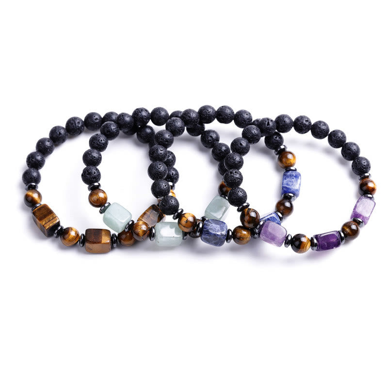 Nimara Ritual Various Crystals Lava Rock Calm Bracelet