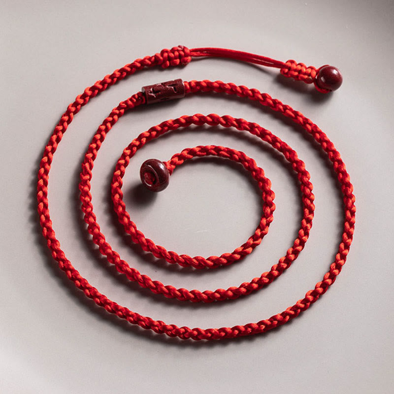 Nimara Ritual Natural Cinnabar Calm Blessing Red String Belly Chain
