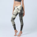 Nimara Ritual Ink Bamboo Pine Mountains Print Gym Leggings Women's Yoga Pants