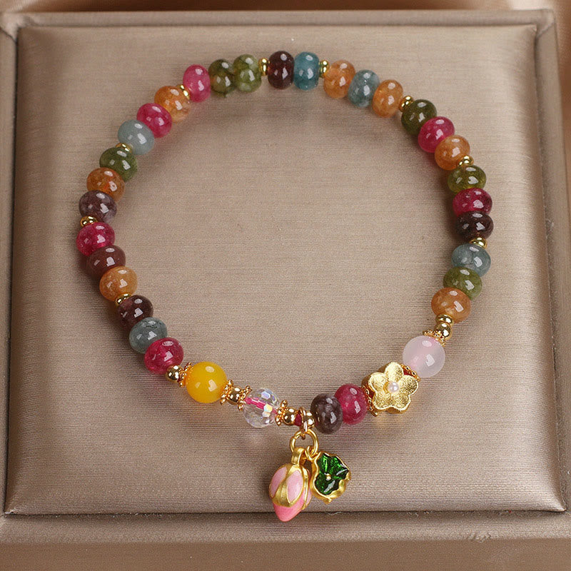 Nimara Ritual Tourmaline Lotus Seedpod Wisdom Bracelet