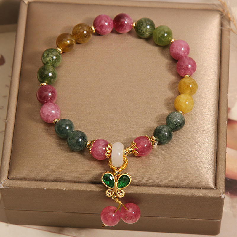 Nimara Ritual Tourmaline Jade Butterfly Wisdom Bracelet