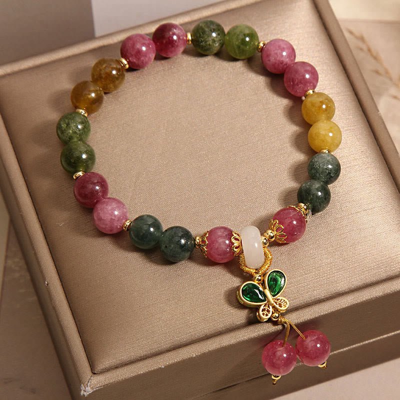 Nimara Ritual Tourmaline Jade Butterfly Wisdom Bracelet