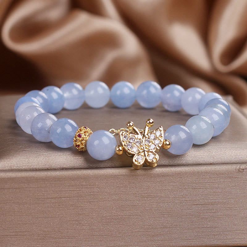 Nimara Ritual Aquamarine Butterfly Serenity Bracelet