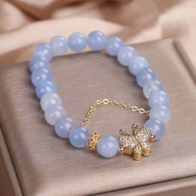 Nimara Ritual Aquamarine Butterfly Serenity Bracelet