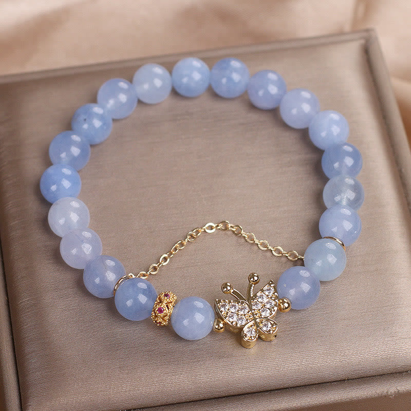 Nimara Ritual Aquamarine Butterfly Serenity Bracelet