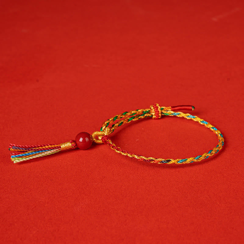 Nimara Ritual Colorful String Cinnabar Concentration Bracelet