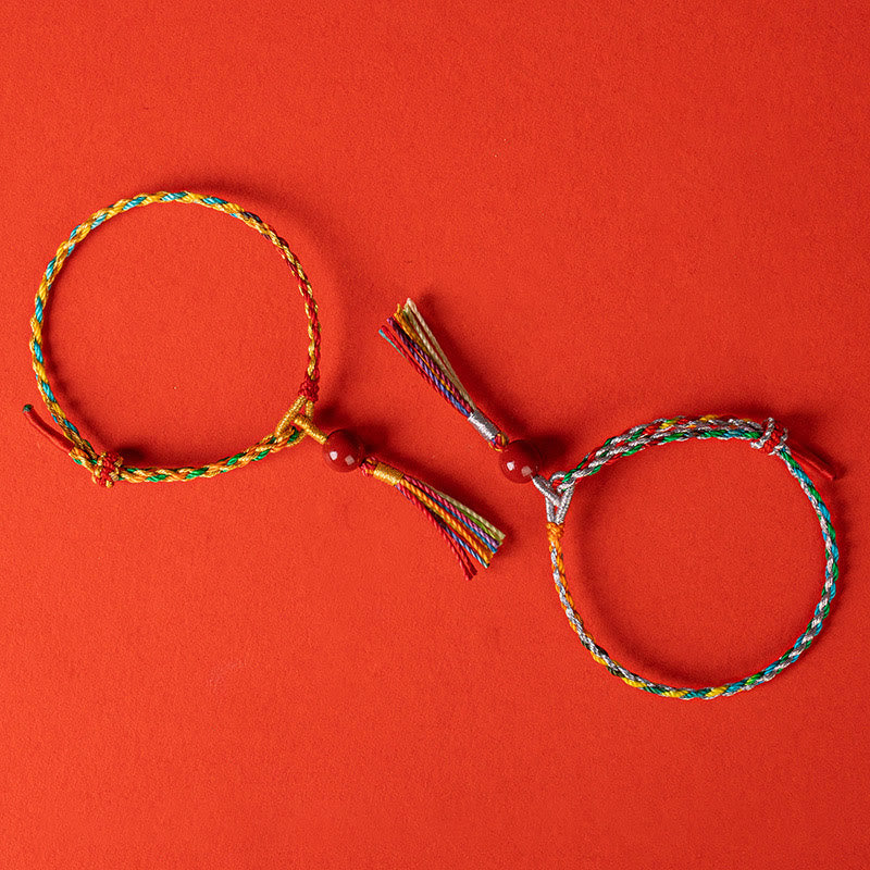Nimara Ritual Colorful String Cinnabar Concentration Bracelet