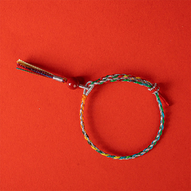 Nimara Ritual Colorful String Cinnabar Concentration Bracelet