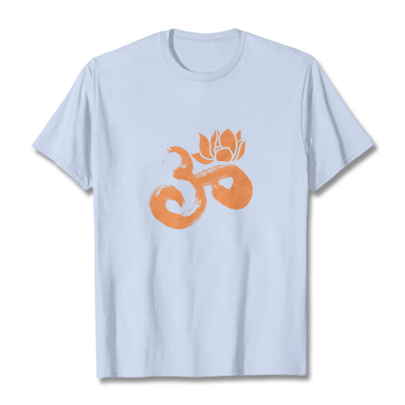 Nimara Ritual OM Lotus Flower Cotton Tee T-shirt