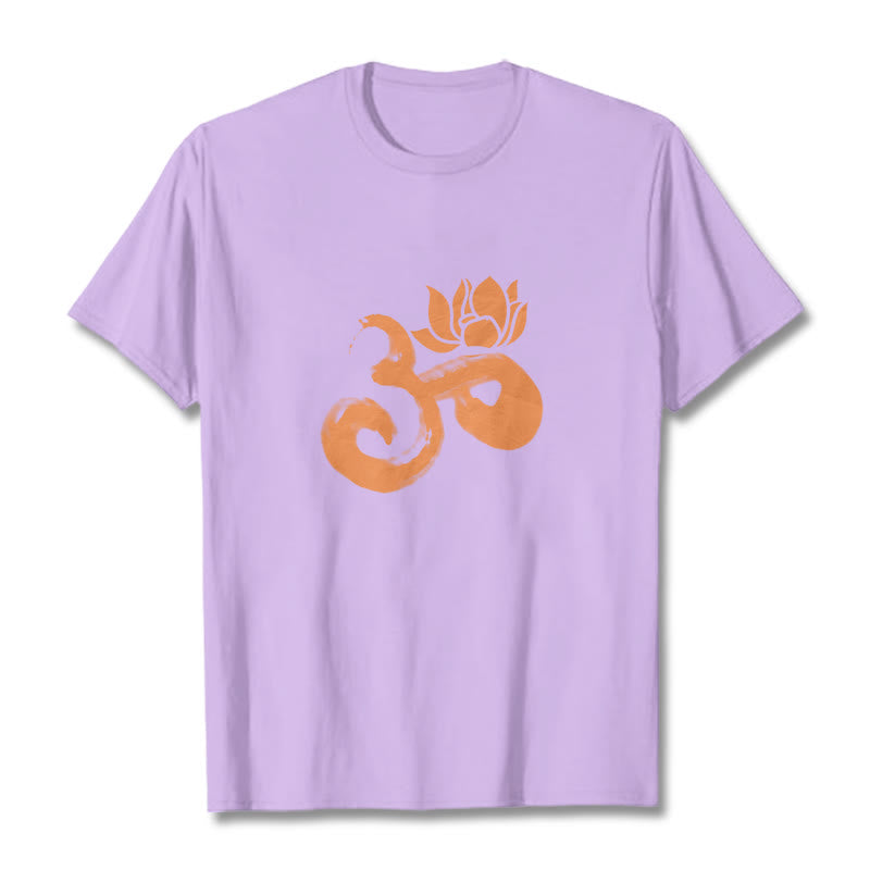 Nimara Ritual OM Lotus Flower Cotton Tee T-shirt