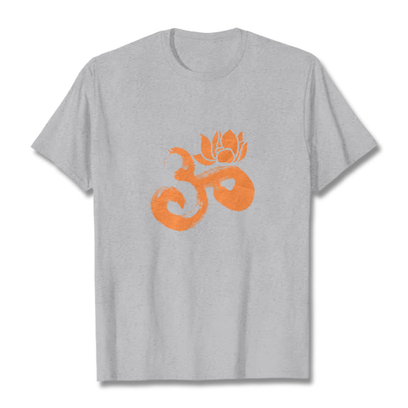 Nimara Ritual OM Lotus Flower Cotton Tee T-shirt