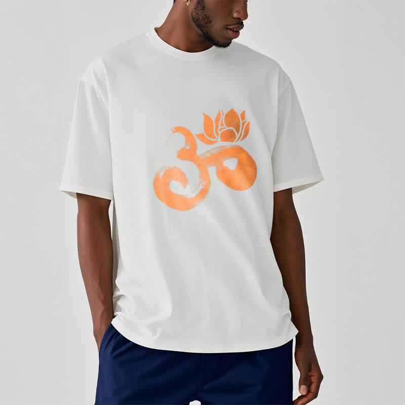 Nimara Ritual OM Lotus Flower Cotton Tee T-shirt